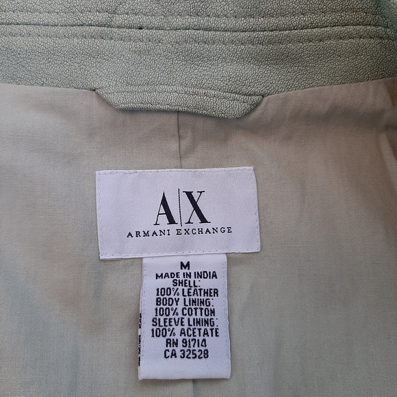 A/X Armani Exchange NWOT genuine leather jacket - Picture 8 of 8